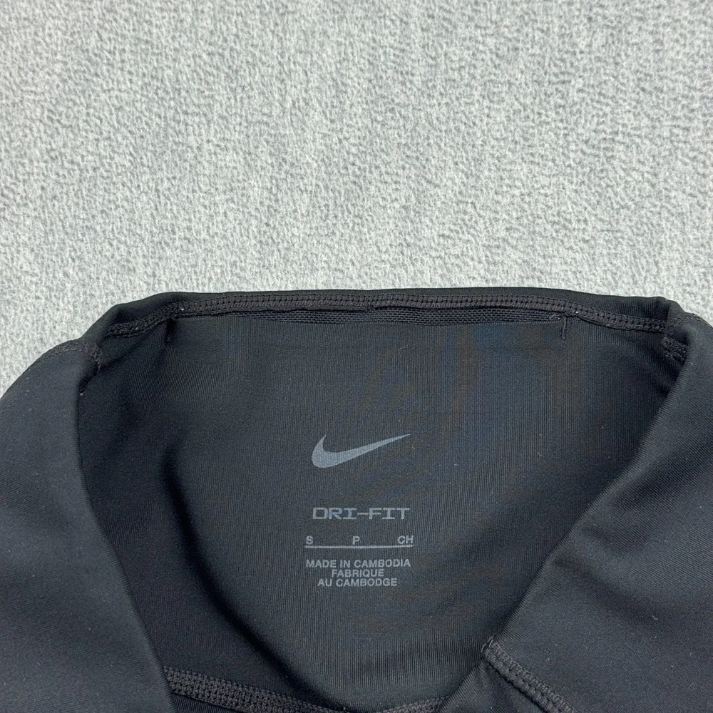 Nike Leggings Women Small Black Dri-FIT One Luxe Buckle Mid-Rise Skinny Gym Yoga